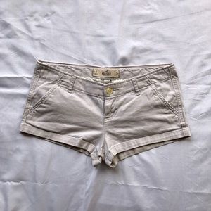 Hollister Cream Shorts